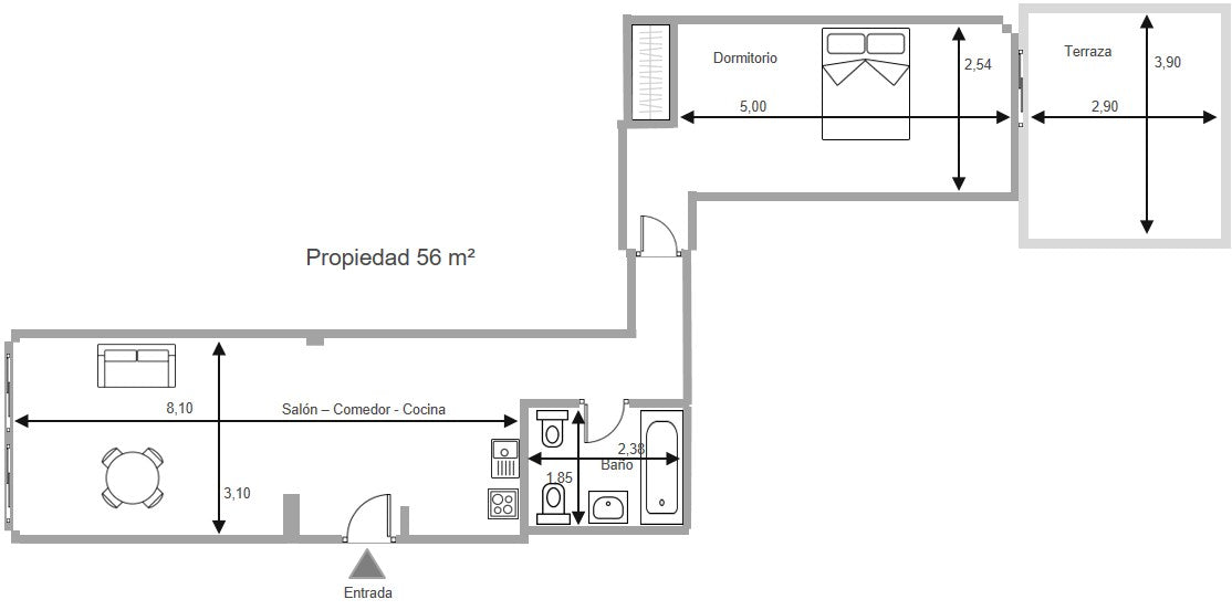 Alora - Piso 1hab. en venta en calle Corriente