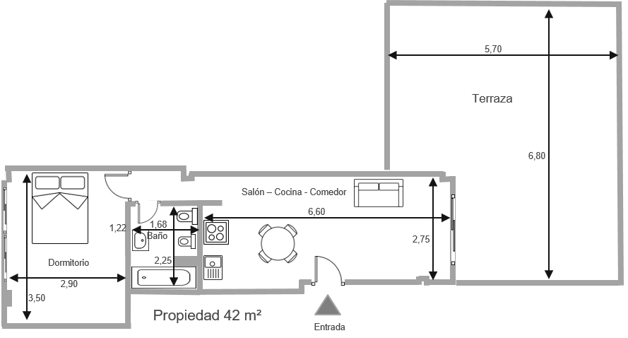 Alora - Piso 1hab. en venta en calle Corriente