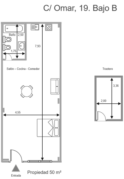 Alora - Estudio en venta en calle Omar